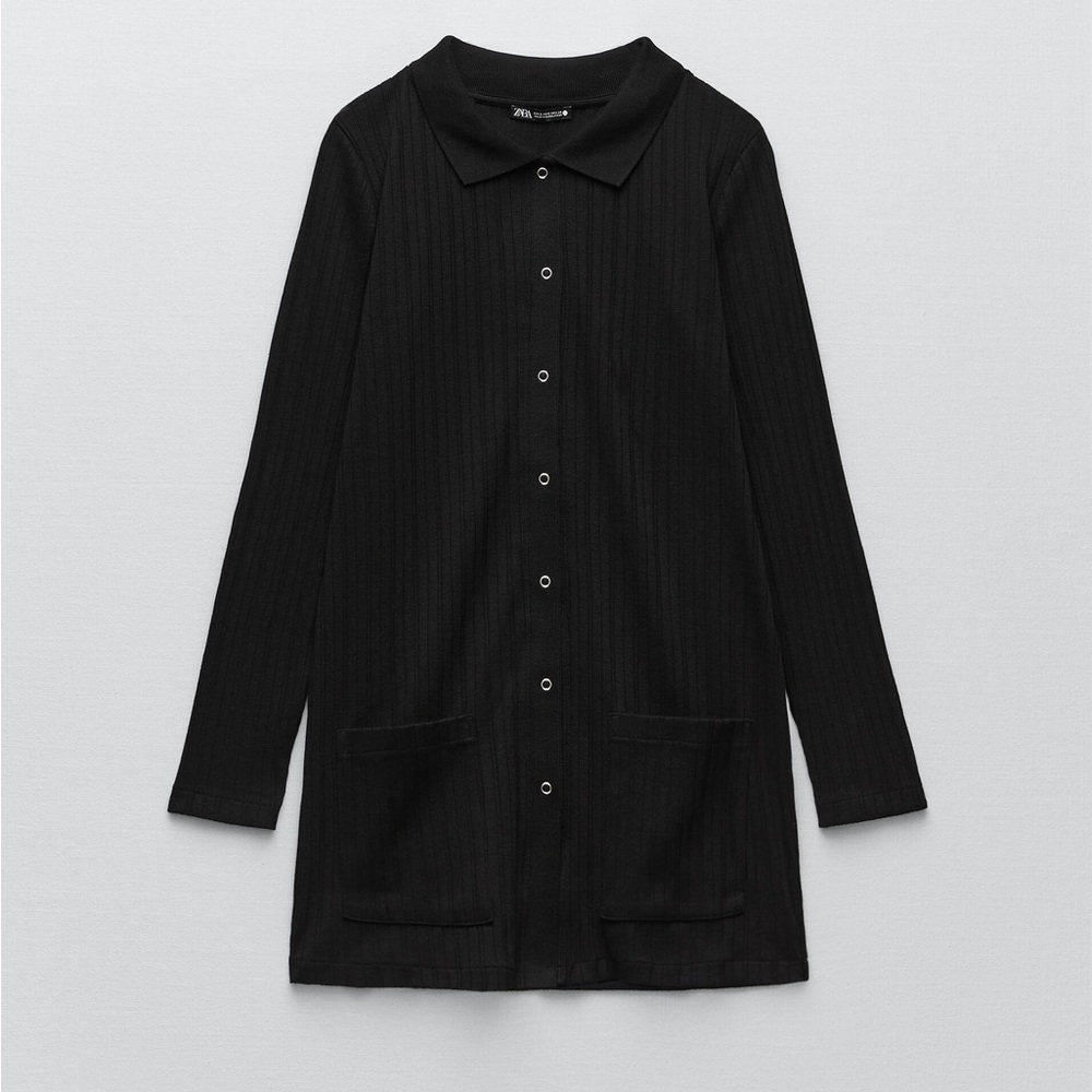 Black Zara polo sweater